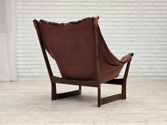 Image 1 of Fauteuil lounge « Trega », design norvégien des années 1970 par Tormod Alnaes.