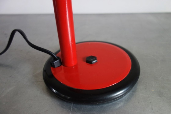 Lámpara de escritorio Aluminor años 70, Lámparas de mesa, Metal, Plástico, Rojo, Retro (foto 7 de 10)