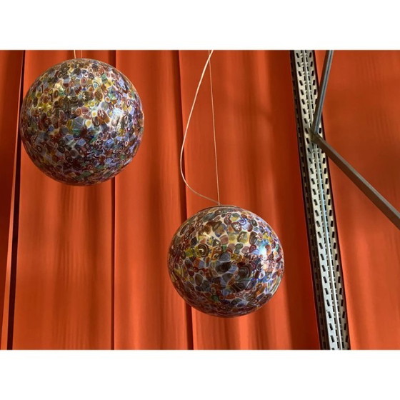 Image 1 of Sfera Murrine Multicolore in Vetro di Murano Contemporaneo