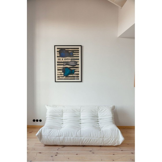 Image 1 of Vintage Togo sofa, fauteuil en poef door Michel Ducaroy voor Ligne Roset 1970