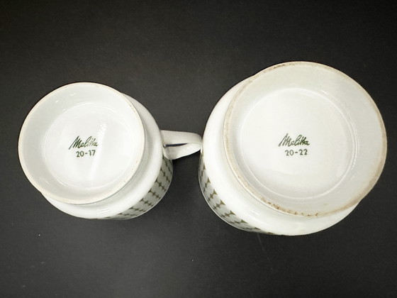 Image 1 of Melitta Hamburg Milchkännchen und Zuckerdose Westdeutschland