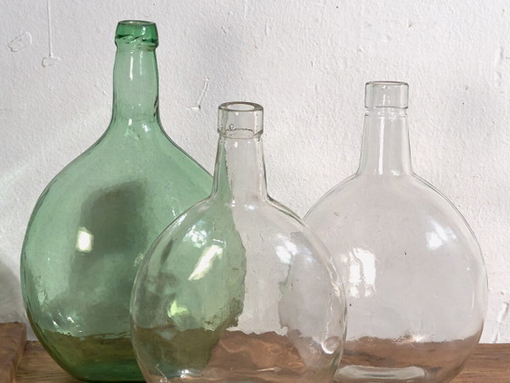 Antike Glasvasen (ca. 1920). 3-teiliges Set #12 (photo 2 of 10)