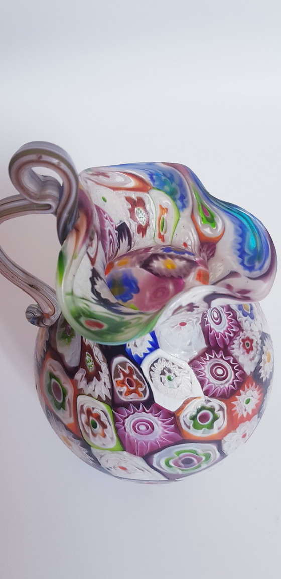 Image 1 of 1920 Frateli Toso Murano Glass Millefiori Vase 