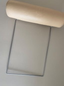 Sofá de tres plazas de piel Design Machalke color champán