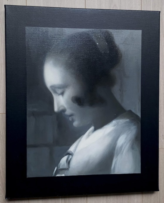 Image 1 of Mary Waters - Woman Reading a Letter, oil on canvas