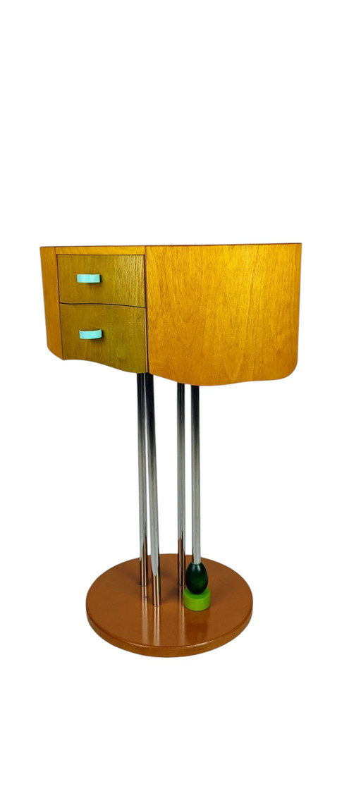 Postmodern yellow cabinet design 1990s