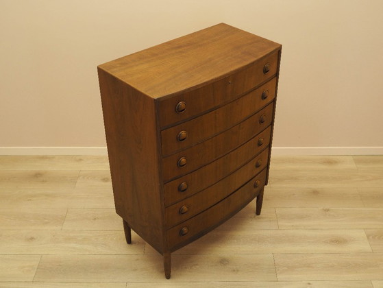 Image 1 of Walnut chest of drawers, Danish design, 1960s, designer: Kai Kristiansen