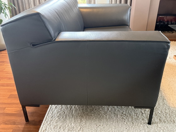 Image 1 of Canapé deux places Bloq en cuir anthracite, modèle en stock