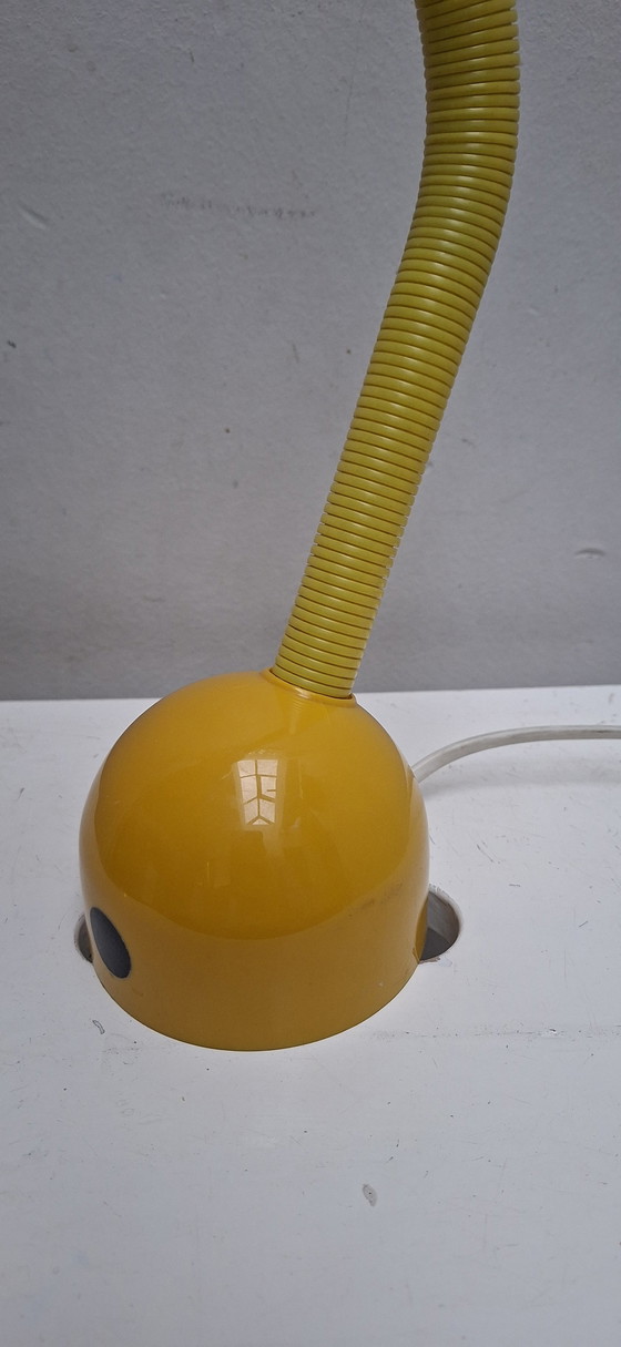 Image 1 of Vintage bureaulamp - Eyeball - Geel - Space age