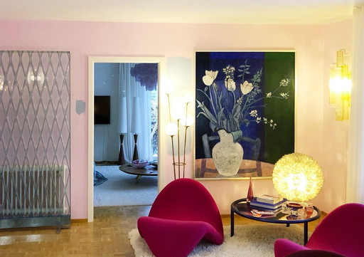 Schilderij van Stanislav Horváth, Stilleven met bloemen, olieverf op doek