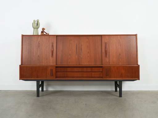 Teak highboard, Danish design, 1970s, production: Denmark