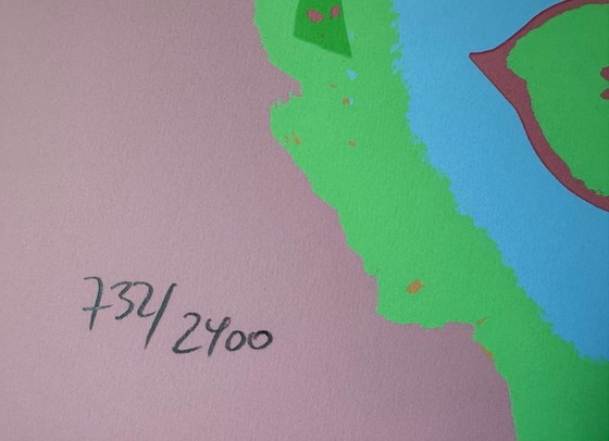 Image 1 of 1986 Carnegie Museum of Art After Andy Warhol "Light Blue - Hand Numbered" Lithograph