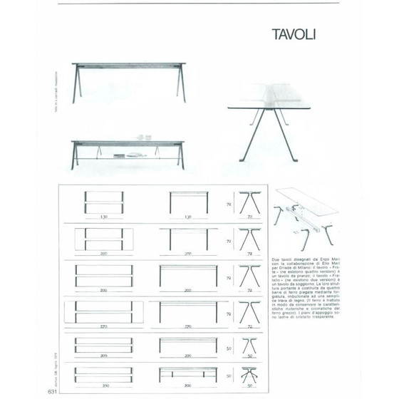 Image 1 of “Fratello” Coffee Table by Enzo Mari for Driade, 1970s