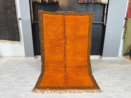 Handgeknüpfter Berberteppich in Orange, 200 cm x 300 cm