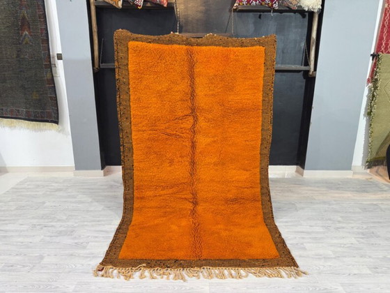 Image 1 of Handgeknüpfter Berberteppich in Orange, 200 cm x 300 cm