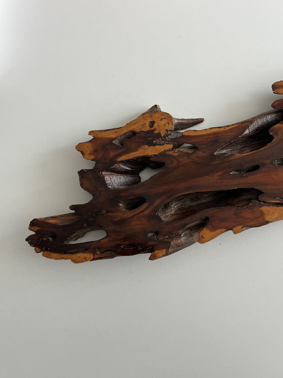 Image 1 of Houten sculptuur wanddecoratie 
