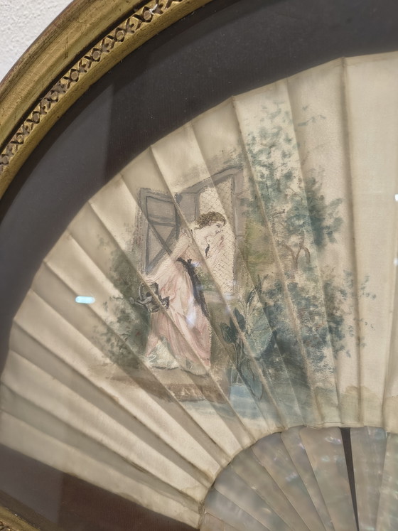 Ventaglio d'Epoca in Madreperla e Seta – Oggetti decorativi, Glass, Wood (photo 4 of 7)