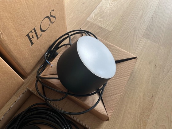 Image 1 of Lámpara colgante LED Flos Aim Small negra – juego de 3 + roseta múltiple