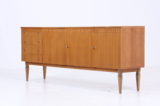 Image 1 of Vintage Sideboard années 60 | Mid Century TV Board avec tiroirs & compartiments Rétro Bois Rangement #04-53