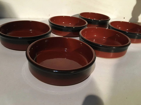 Set mit 6 Keramik-Ramekins – Geschirr, Porcelain, Ceramic, Vintage (photo 3 of 7)