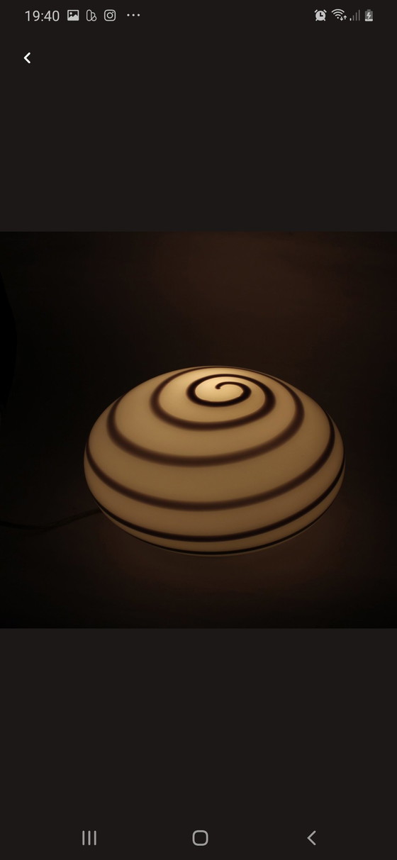 Image 1 of Eglo Lampe Swirl | Lampe Zebra Vintage