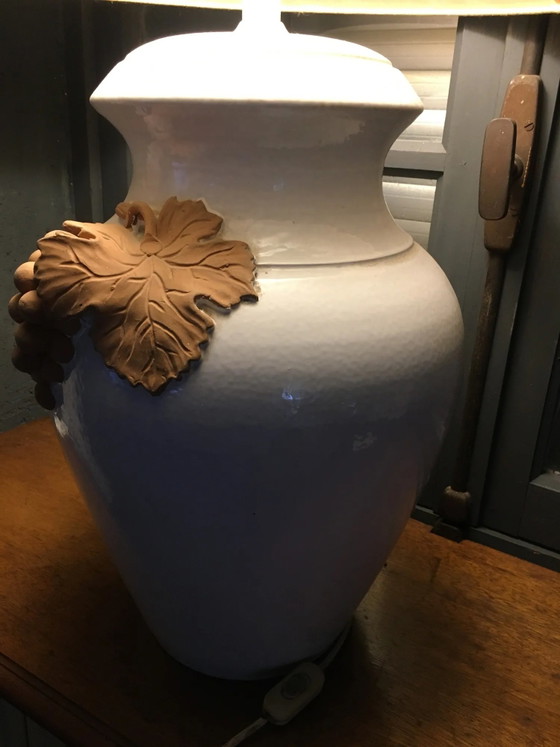 Ceramic lamp in the shape of a bunch of grapes. – Table lamps, Porcelain, Vintage (photo 3 of 8)
