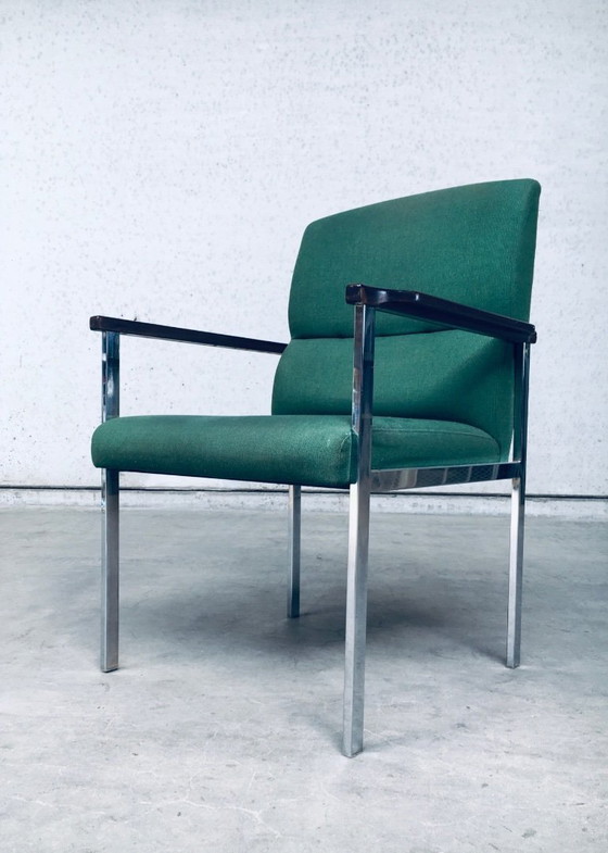 Image 1 of Midcentury Modern Design Pair of Office Arm Chairs by Brune, Germany 1960's