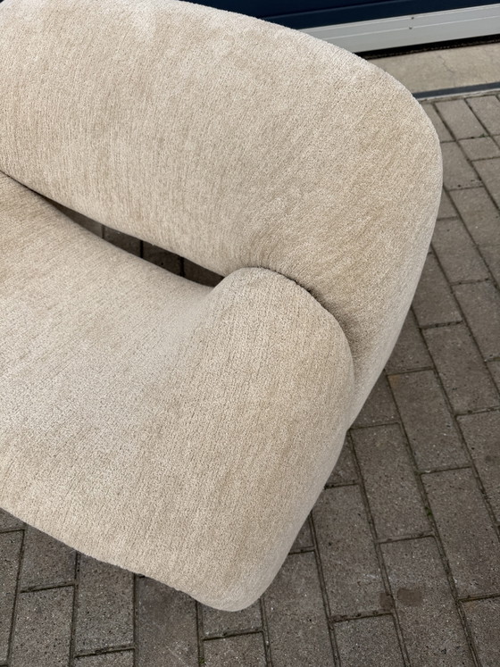 Image 1 of 2 sillones Artifort F598 Groovy en perfecto estado!! Tela Chenille Igor (Sable) de Pierre Paulin y Pierre Frey.