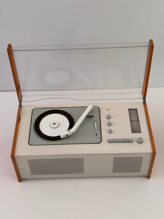 Image 1 of Tourne Disque Radio Braun SK 61 Phonosuper Dieter Rams Hans Gugelot Design Bauhaus Collector