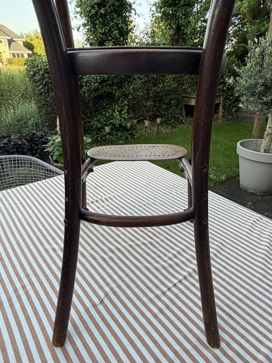 Image 1 of Preciosa trona antigua Thonet (modelo n.º 1) – Años 1895-1910 – ¡Doble marca!