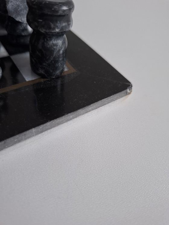 Image 1 of Marble Chess Game With Chess Figures