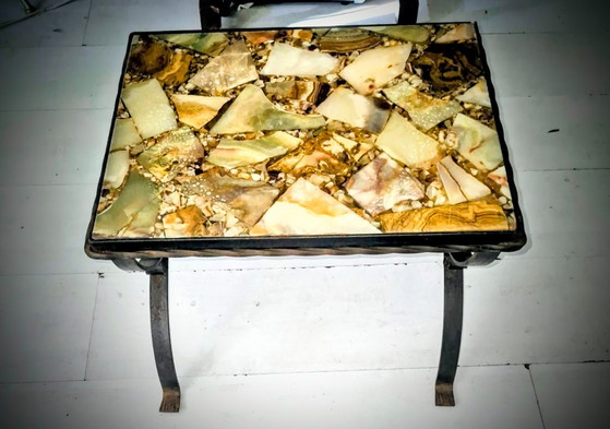 Antiker Marmor Beistelltisch – Couchtische (photo 4 of 5)