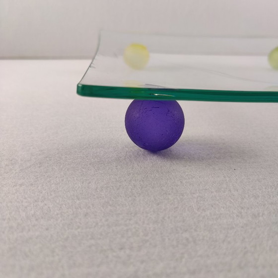 Image 1 of Montana Design glass fruit bowl, 1980s, vintage, postmodern