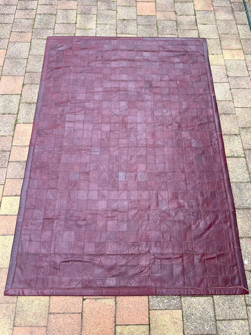 Handgemaakt Leren Patchwork Vloerkleed