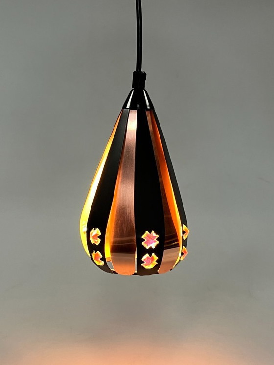 Image 1 of intage Druppel Hanglampje, Werner Schou, 1960's Denemarken