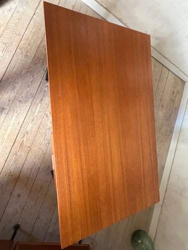 Vintage modernist teak Desk – Metal (photo 5 of 20)