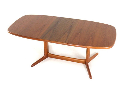 Rasmus oval 2x extendable dining table Danish teak