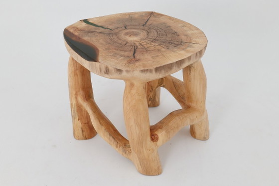Image 1 of Sculptural Coffee Table, Solid Wood, Contemporary Design, Handmade, Logniture