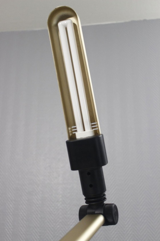 Image 1 of Fulvio BATTAGLIA & Mazda - Gelede lamp "Bur'o", postmodern design, jaren 80