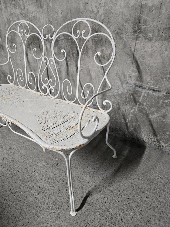 Salon de Jardin Ancien en Fer Forgé, Début du XXe Siècle – Salons de jardin & lounge design d'occasion, Iron (photo 8 of 11)