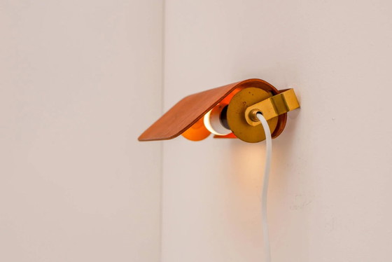 Applique vintage in teak. Design scandinavo classico di metà secolo. – Metal, Brass, Scandinavian (photo 6 of 14)