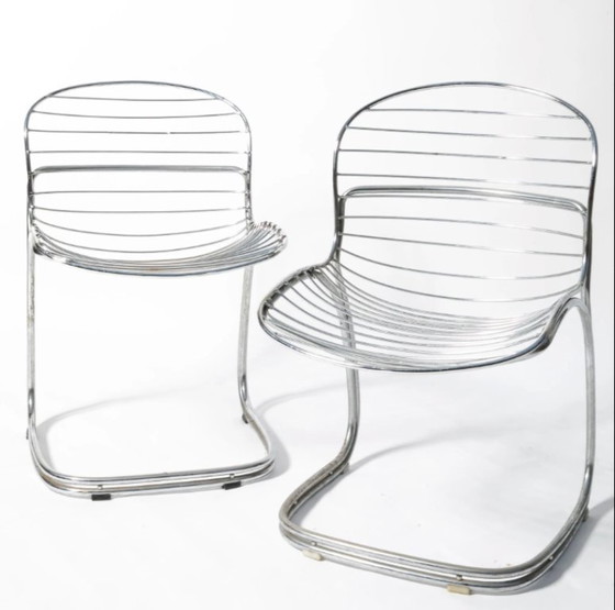 Image 1 of Gastone RINALDI Sabrina Stuhl aus verchromtem Metall