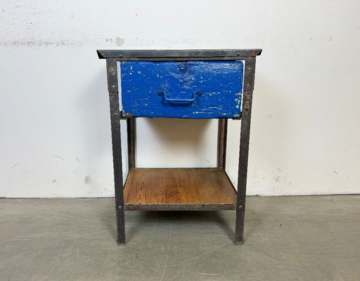 Industrial Iron Chest of Drawers, 1950s