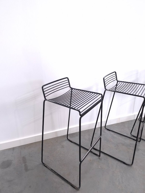 Set of 4 x Black HAY Barstool, Hee Welling – Metal (photo 5 of 18)