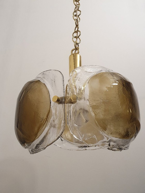 Image 1 of Kaiser Leuchten Murano Mazzega Lustre En Verre Années 1970