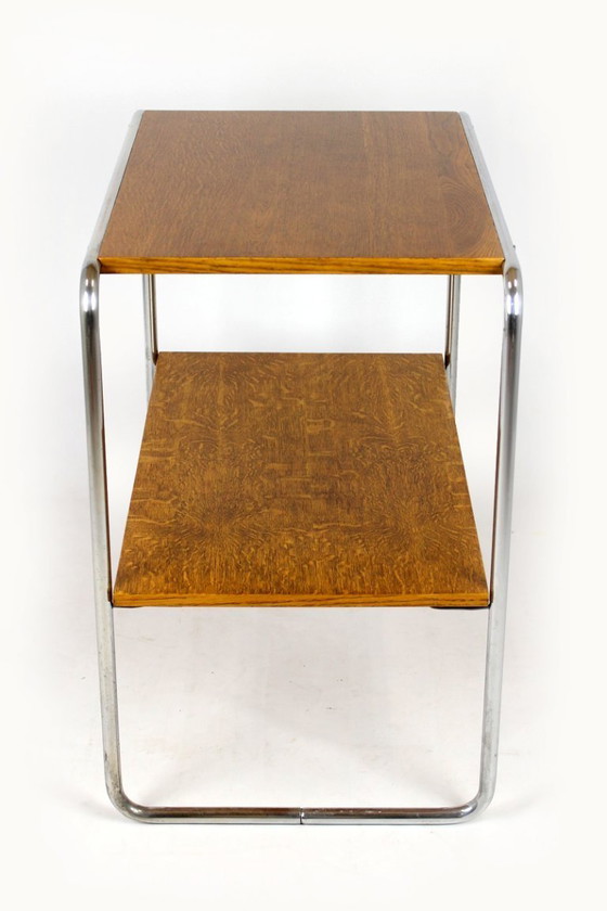 Image 1 of Mesa auxiliar B12 restaurada de Marcel Breuer, década de 1940