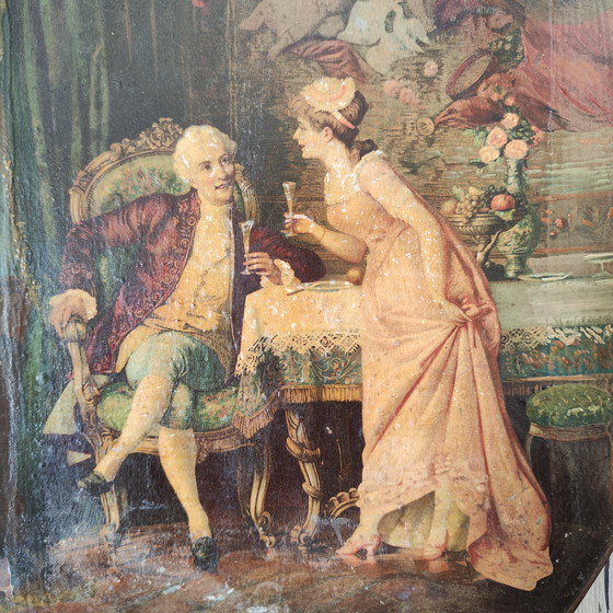 Image 1 of 2 dipinti su lastre di metallo