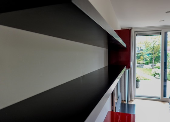 Poliform Sintesi – Ikonisches italienisches Design-Wohnwandelement – ​​360 cm breit – Wandschrank, Wood (photo 8 of 10)