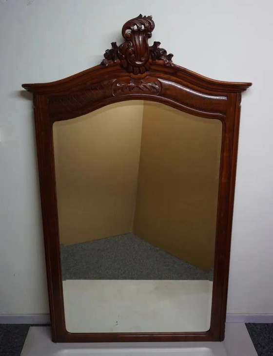 Specchio grande in mogano intagliato, 110x180 cm – Wood (photo 3 of 19)