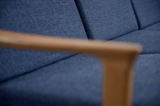 Image 1 of Vintage mid-century Australische moderne teakhouten bank en fauteuils van Parker Furniture, jaren 1950, set van 3